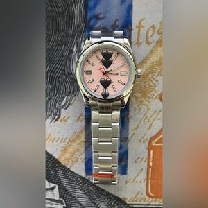 Men’s Luxury Stainless Steel Automatic Watch “OP” Style Pink Dial 41mm